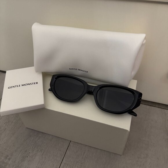 Gentle Monster Black Retro Sunglasses Bold Street Style main image 7